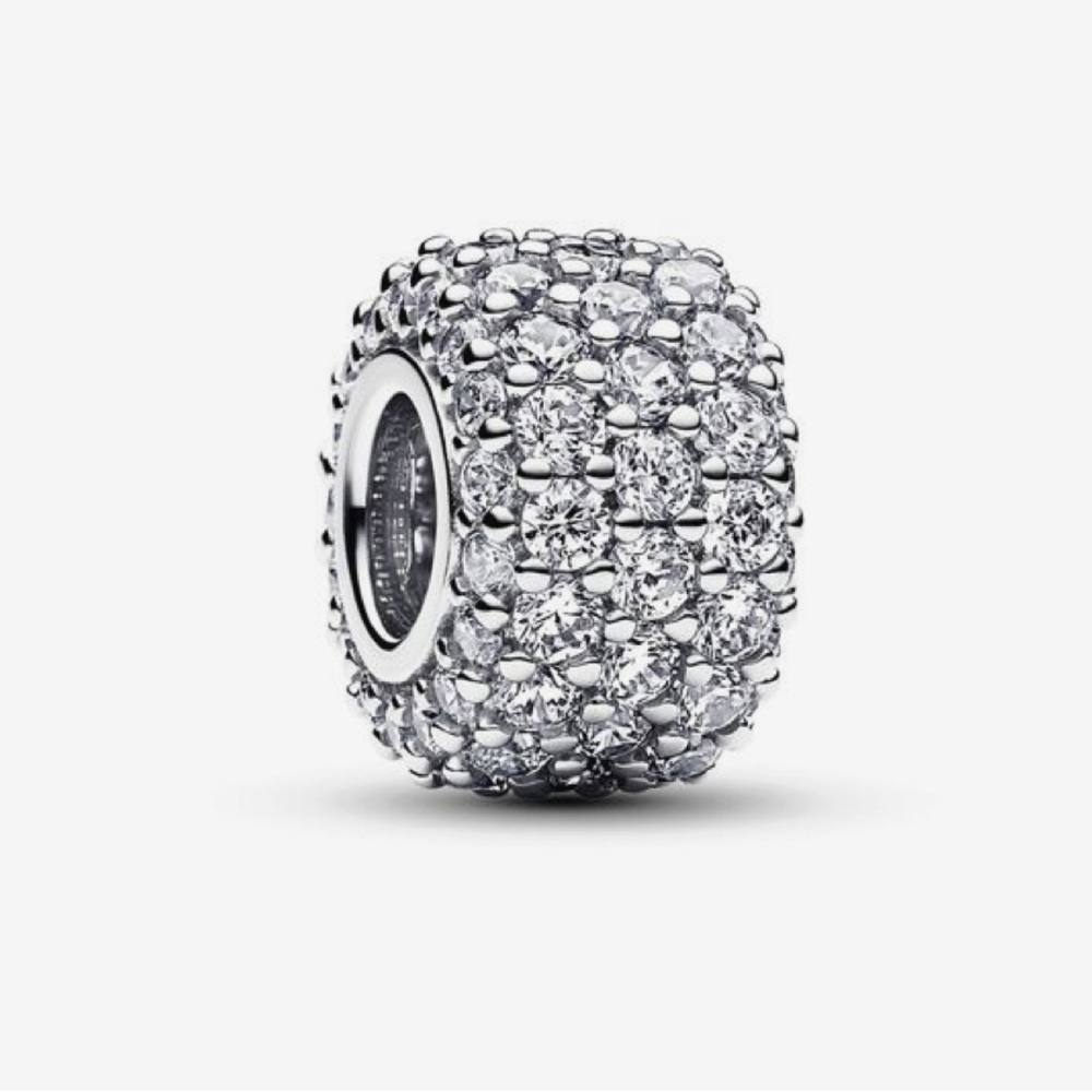 Pandora Silver Sparkling Stopper Charm